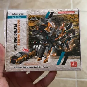 Aimery Collision-Deforming Dinosaur Toy Car