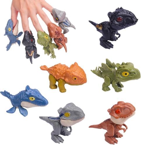 Jouets de dinosaures Winbar à mordre les doigts (6 pièces)