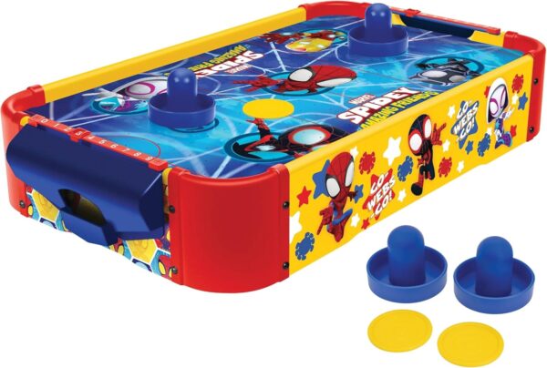 Table de hockey sur air pour enfants World Tech Toys Marvel Spider-Man et ses amis extraordinaires
