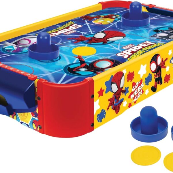 Table de hockey sur air pour enfants World Tech Toys Marvel Spider-Man et ses amis extraordinaires