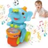 Bébé éléphant musical à ramper