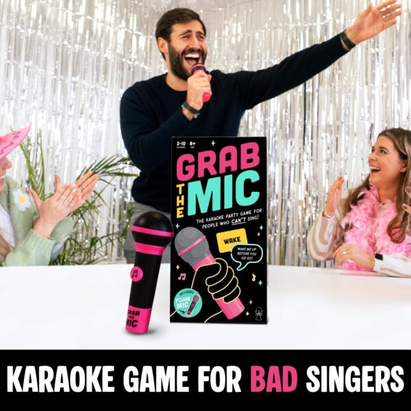 Lucky Egg Officiel Grab The Mic – Un jeu de société karaoké familial