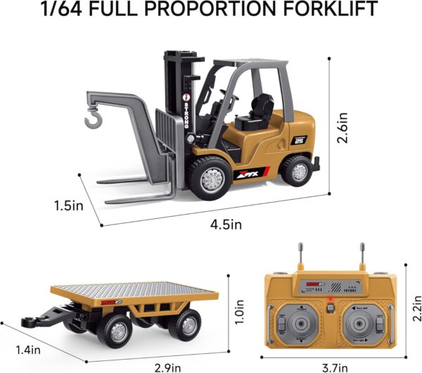 BRRRRT remote-controlled forklift truck, 1/64 scale