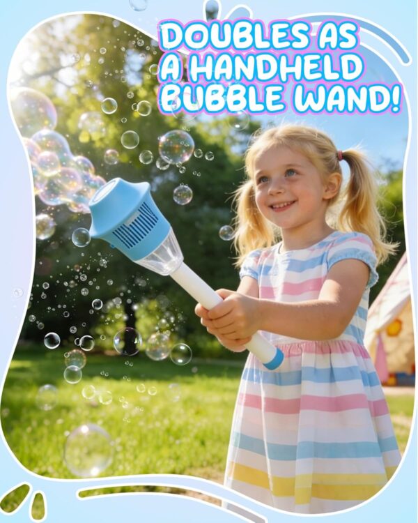 Machine à bulles automatique pour enfants, machine à bulles verticale avec lampe de poche et musique