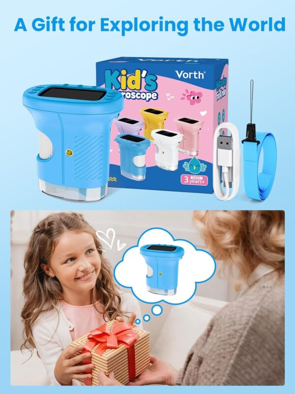 Microscope pour enfants, microscope numérique de 2,4 pouces