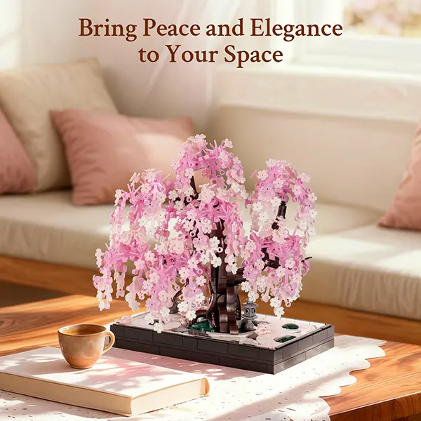 WISE BLOCK Sakura Tree Building Block Set