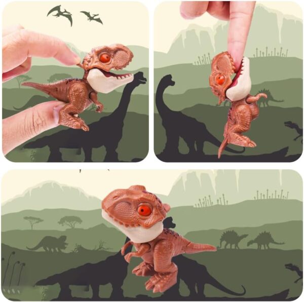 Jouets de dinosaures Winbar à mordre les doigts (6 pièces)