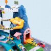 Circuit de rampe pour voitures miniatures, dinosaures grimpant sur un chemin de fer, ensemble de construction de véhicules colorés