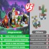 200 blocs de construction magnétiques d'environ 2 cm – Cubes magnétiques