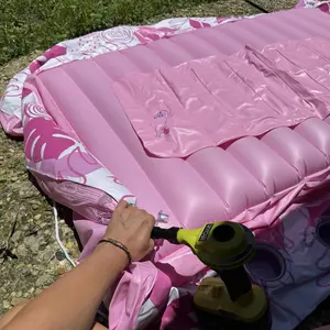 Sloosh Inflatable Tanning Pool Lounger Float for Adults