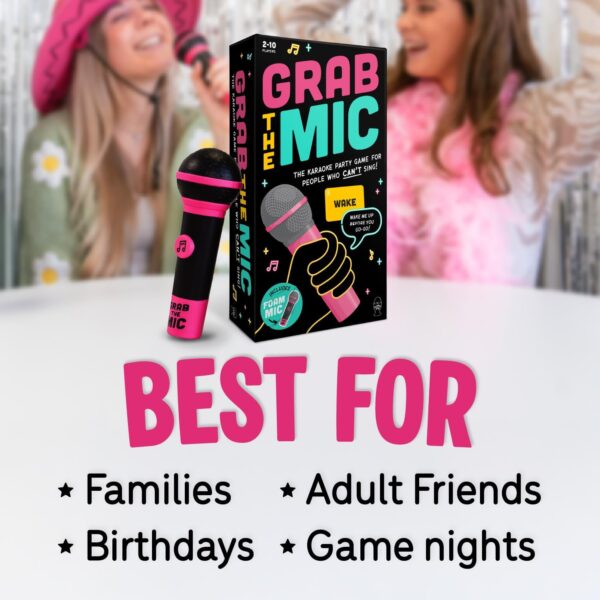 Lucky Egg Officiel Grab The Mic – Un jeu de société karaoké familial