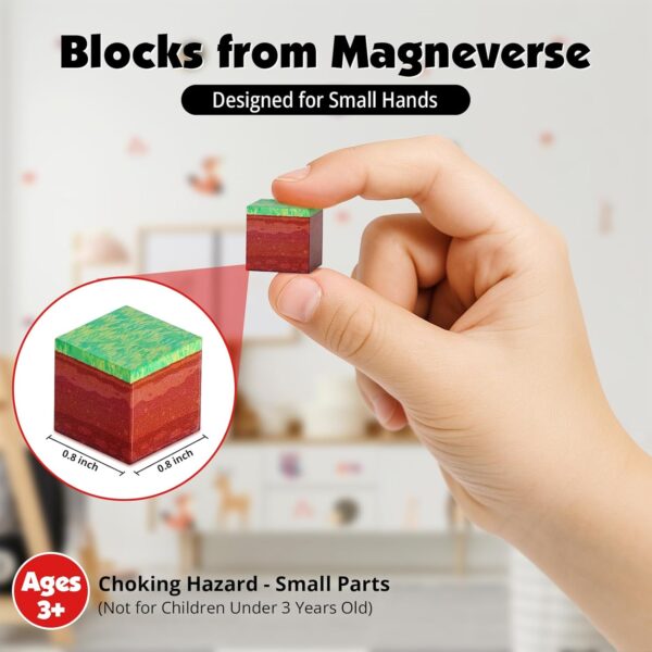 200 blocs de construction magnétiques d'environ 2 cm – Cubes magnétiques