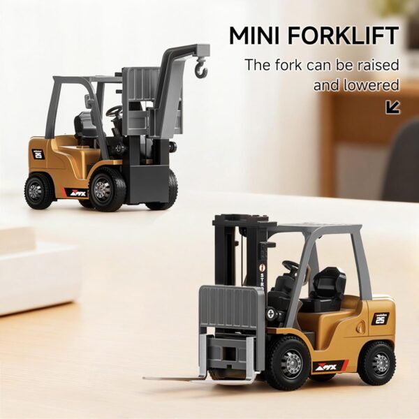 BRRRRT remote-controlled forklift truck, 1/64 scale