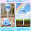 Machine à bulles automatique pour enfants, machine à bulles verticale avec lampe de poche et musique