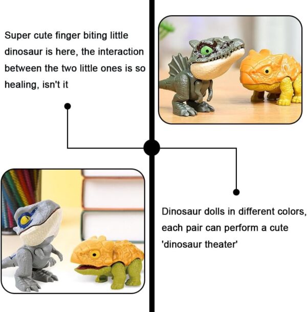 Jouets de dinosaures Winbar à mordre les doigts (6 pièces)