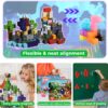 200 blocs de construction magnétiques d'environ 2 cm – Cubes magnétiques