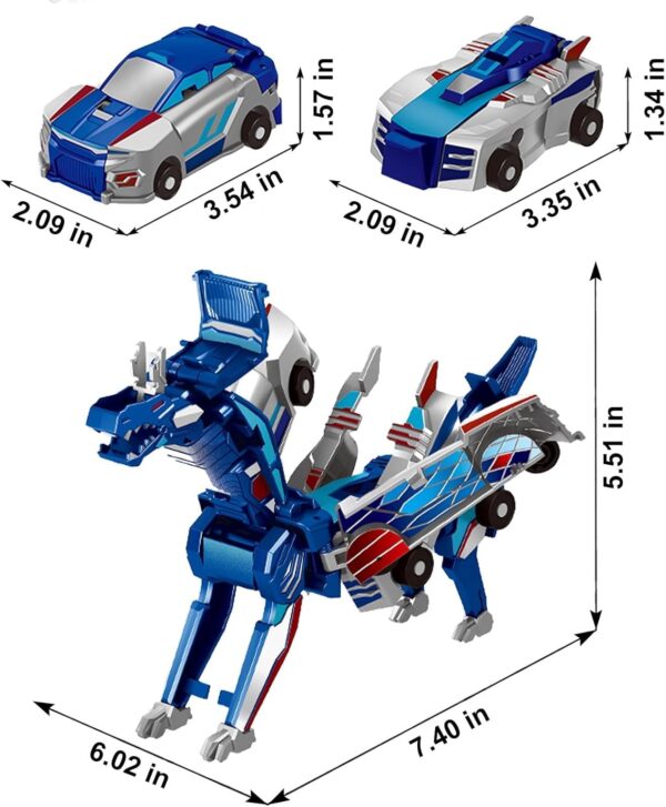 Voiture jouet dinosaure Aimery à déformation par collision