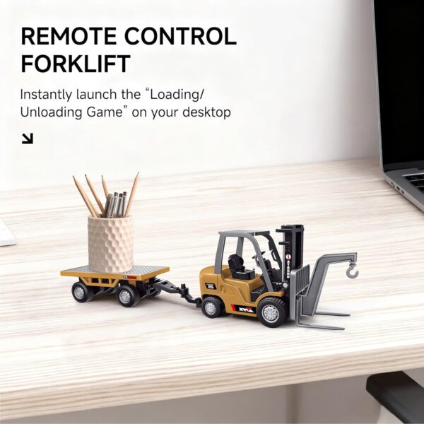 BRRRRT remote-controlled forklift truck, 1/64 scale