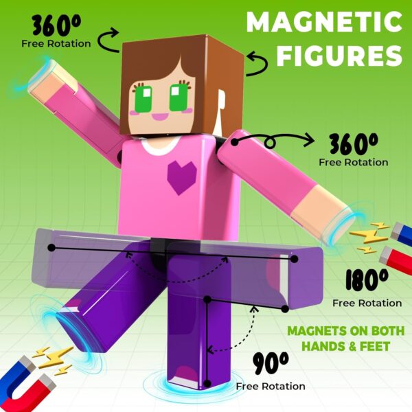 Ensemble de 20 figurines magnétiques Magneverse