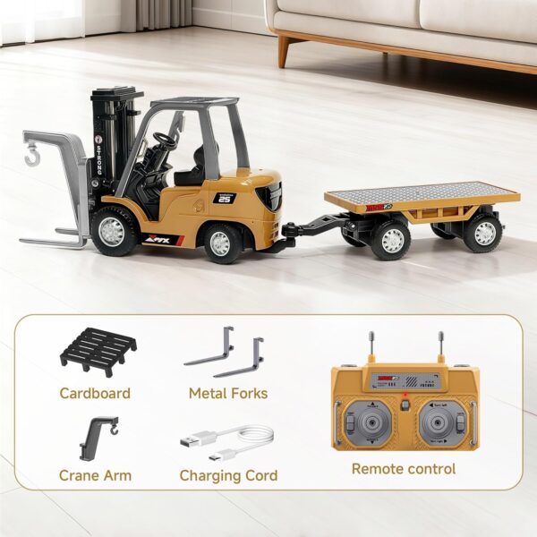BRRRRT remote-controlled forklift truck, 1/64 scale