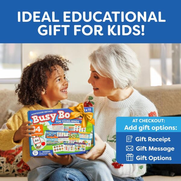 Le livre d'activités Montessori pour la maternelle convient aux enfants de 3 ans et plus.