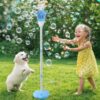 Machine à bulles automatique pour enfants, machine à bulles verticale avec lampe de poche et musique