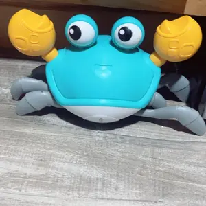 Crawling Crab Baby Toys 6–12 Months, Tummy Time Toys for Babies with Music and Lights,