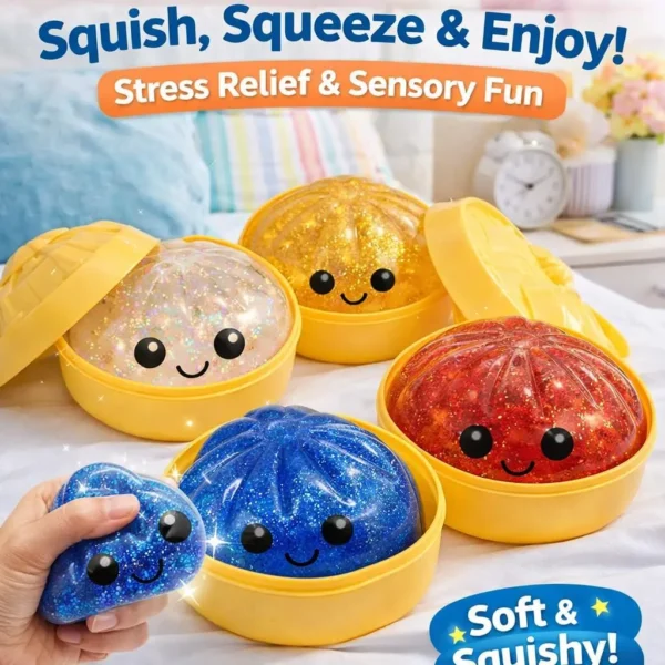 DIY Dumpling Squishies Glitter Mystery Box
