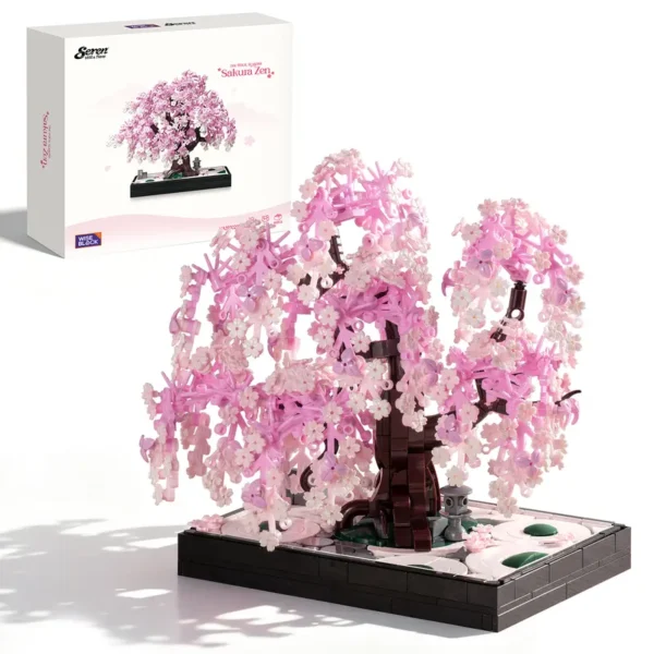 WISE BLOCK Sakura Tree Building Block Set