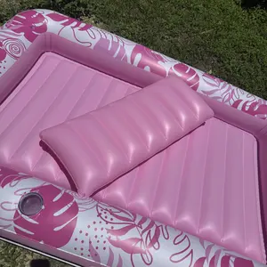 Sloosh Inflatable Tanning Pool Lounger Float for Adults
