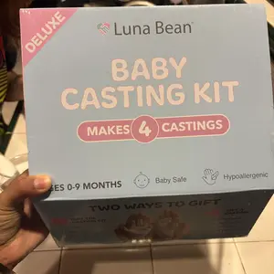 Luna Bean Baby Footprint and Hand Mold Casting Kit (2 Pack) First Time New Mom Gifts