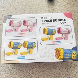 Bubble Gun, Bazooka Bubble Machine Gun, Bubble Blaster Gun with Bubble Solution