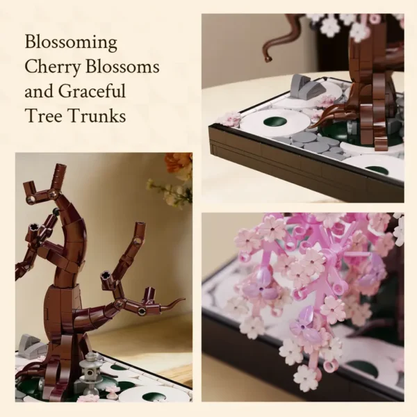 WISE BLOCK Sakura Tree Building Block Set